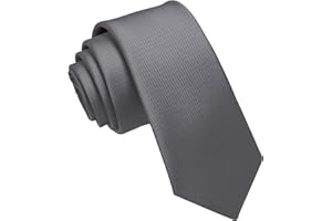 JEMYGINS Corbata de Hombre Ajustada de Color Sólido a Rayas Diagonales 6 cm de Ancho