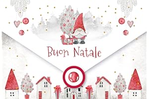 LINA OFFICINE GRAFICHE CREATIVE biglietto auguri natale italiano formato 16 x 11 portasoldi regalo natalizio 96-912