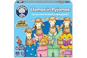 Orchard Toys Llamas in Pyjamas Mini Game, Small and Compact, Travel Game, Educational Game, Holiday Game, Perfect For Toddlers, Kids Age 3-6