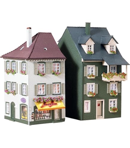 Faller FA 130702 - 2 Townhouses Beethovenstraße, Accessories for