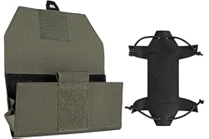 IDOGEAR Taktyczny uchwyt na telefon Pokrowiec na telefon komórkowy Molle do kamizelki taktycznej Wojskowy uchwyt na telefon Uniwersalny rozmiar ekranu 4,7"-6,8" (Ranger Green)