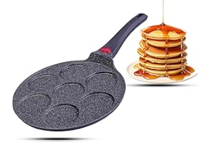 INTIGNIS Poêle 27 cm Céramique Anti-adhésive ‒ Induction & Tous Feux, Sans PFOA, Base Thermo-isolée, Poignée Silicone Cool-Touch + Indicateur de Chaleur, Parfaite pour Crêpes, Œufs & Blinis