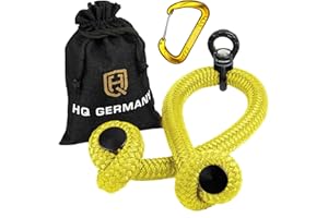 ‎HQ GERMANY HQ Germany® Performance Trizepsseil | 90cm | Schwarz, Rot, Gelb, Blau, Grün | Made in Germany | Seilzug Griff