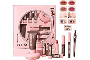 MRCUVARYAS Make-up-Set All-in-One-Mädchen-Make-up-Geschenkset für Frauen, komplettes Starter-Kosmetik-Set, inklusive Augenpinsel-Set, Lidschatten-Palette, Augenbrauenstift, Mascara, Eyeliner-Stift