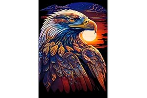 EOBROMD 5D Diamond Painting Kit Completo, Aquila Pittura Diamante FAI DA TE, Animale Diamond Painting Bambini Adulti, Strass Ricamo a Punto Croce Painting Decorazione per Casa 30x40cm