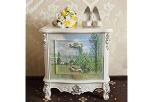 ChicSkin Art Decoupage Decor Tissue Paper for Nightstand Decoration, Decorative Oil Painting Art Tissue Decoupage Furniture Decoration, Spring Tree Art Paper Crafts for Furniture 42X50CM