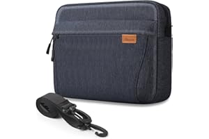 SIMTOP Tablet Sleeve Bag,ipad carrying case 11 inch iPad Pro (2018-2023),Briefcase bags for men Protective Pouch Bag with Multiple Pockets, Waterproof Polyester Blue