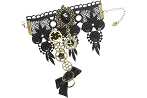 BLESSUME Steampunk-Spitzen-Manschette