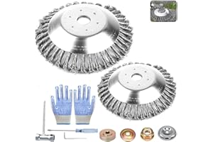 JEONDFG 2 cepillos para desbrozadora, 25,4 mm, 2024, cepillo metálico dentado para desbrozadora, cepillo universal para desbrozadora, cepillo de maleza para desbrozadora, cepillo para maleza