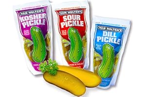 ‎MEXHAUS Mexhaus Van Holten Pickle - Saure Gurken in Pouch Set mit Sour Pickle, Dill Pickle und Garlic Pickle (Pack von 3), Sour Pickle Mix