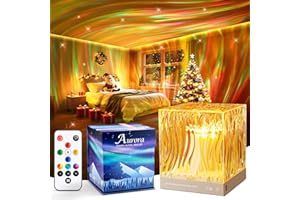 ONE FIRE Christmas Lights Sensory Lights Gifts for Girls Women, 18 Colors Bedside Lamps Northern Lights Projector, Remote Timer Galaxy Light, Soothing-for-Sleep Mood Lighting, Galaxy Projector, Aurora Decor