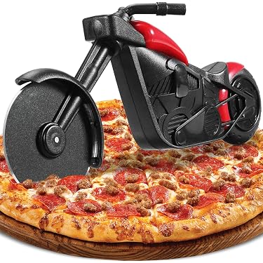 AmHoo Pizzaschere Mit Edelstahlklinge & Servierspatel – Schneidet & Serviert In Einem, Spülmaschinenfest