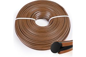 SWAWIS Hilo Desbrozadora 2,4mm x 100M Nylon Hilo Trenzado Desbrozadora Accesorios Desbrozadora Recambios Desbrozadora Hilo para Desbrozadora,4 Bordes Marrón