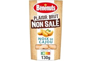 Benenuts Plaisir Brut Noix de Cajou Non Salé, 130g