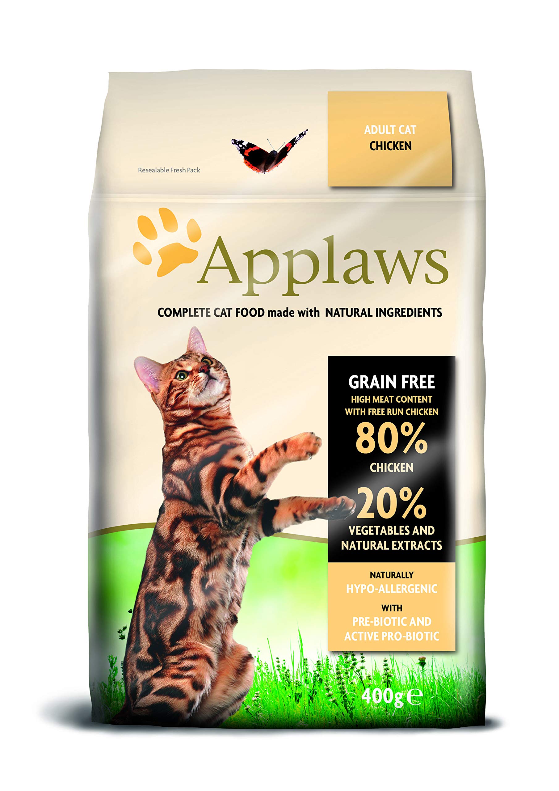 Applaws Complete Natural Dry Cat Food 400g Adult Chicken(pack of 6)
