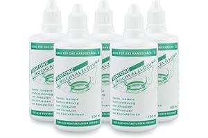 OPTOSOL CHEMISCHE PRODUKTE GMBH 5er-Pack Sterile, isotone Kochsalzlösung für alle Kontaktlinsen, 5x100 ml