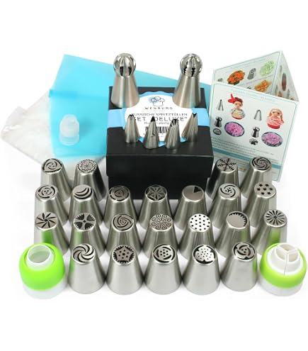 Set 16 Bocchette Per Torte In Acciaio Inox: Kit Completo Per Decorazioni Da Pasticcere!