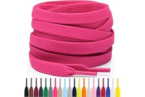 Miscly Lacets Plats Pour Baskets, Plusieurs Longueurs et Couleurs Disponibles