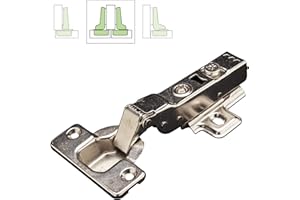 SYSTEM HOLZ S.R.L. Kit 4 Cerniere con Ammortizzatore per Mobili con Ante in Legno, acciaio nichelato