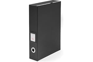 Osco Faux Leather Box File - Black BKPUBF1