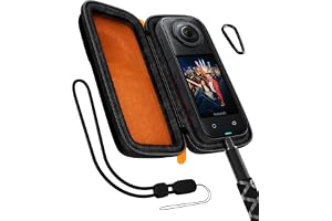 ProCase Bärväska för X5/X4, bärbart smalt skyddsfodral kompatibelt med Insta 360 X5 X4 original linsskydd och skydd –