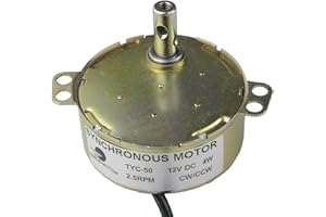 CHANCS TYC-50 sincrono piccolo motore 12V DC 2,5-3RPM 4W CW/CCW Gear Motor per caminetto elettrico Couple 9.5kg.cm