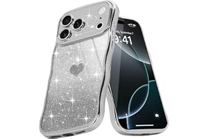 Teageo Fodral för iPhone 18 Pro lockig glitterram