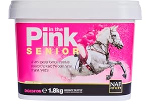 NAF In the Pink Senior 1.8kg – Advanced Daily Support for Older Horses – With Prebiotics, Antioxidants & Joint Care – Promotes Vitality, Digestive Health & Mobility