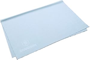 BRANDSON Paño de limpieza para gafas XXL (30 x 40 cm, azul claro), paño de microfibra grande, lavable, paño de microfibra, paños de limpieza para gafas, teléfono móvil, etc.