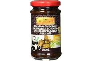 ‎LEE KUM KEE Lee Kum Kee Schwarze Bohnen Knoblauch Sauce (aus China, würzig, ohne Glutamat, ohne Konservierungsstoffe, ohne Farbstoffe) 1 x 165 ml
