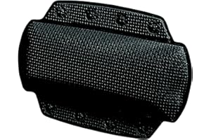 Spirella - Badewannenkissen Alaska Mit 8 Saugnäpfen Antibakteriell - Rutschhemmend Waschbar - Schwarz - 23 x 32 cm
