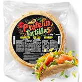 Protein Wheat Tortillas - 4 Wraps of 40 g | 22% Protein, 26% Fiber - Low Carb (11%) - Keto Tortillas for Protein and Low Carb