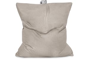 HAPPERS Pouf gigante Big Puff XXL Naylim opaco pietra per esterni con imbottitura inclusa