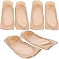 Healifty 3 Pairs of Womens Peep Toe Socks Toeless No Show Socks Hidden Socks Non Slip Shoe Liner Open Toe Socks for Women (Skin Color)