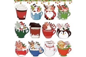 SUNSHINE SMILE 24 Stk Haftnotizen Weihnachten,Bullet Journal Sticky Notes,Mini Haftnotizen Weihnachten,Haftnotizen Klebezettel Weihnachten,Weihnachtliche Haftnotizen,Weihnachten Notizblock,Sticky Notes