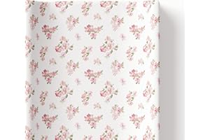 BabyBells Deluxe Rose Blossom Floral Flowers Baby Girl Anti Roll Wedge Changing Mat