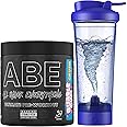 Applied Nutrition Bundle ABE Pre Workout 375g + Electric Shaker | All Black Everything Pre Workout Powder, Energy Drink, Physical Performance, Creatine, Beta Alanine, Caffeine (Bubblegum Crush)