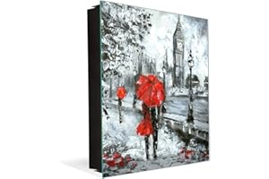 Concept Crystal Armadietto Moderno per Chiavi con Motivo a Scelta K14 Motivi del Mondo: Big Ben