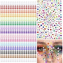 Dazzhues Selbstklebende Herz-Strasssteine – 1920 Stück, Acryl, Für Face, Nägel, DIY, Valentinstag