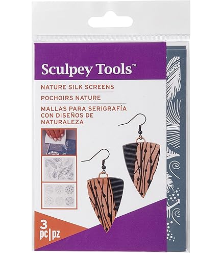 Kit Serigrafia AS2001 - 3 Schermi In Seta, Motivi Naturali | Per Personalizzazione E Fai Da Te - Foto 9