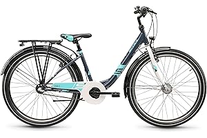 S’COOL S'COOL Wave Steel LTD Jugendfahrrad | 20, 24 und 26 Zoll Fahrrad für Kinder und Jugendliche | Fahrrad für Mädchen mit komfortabler Sitzposition | Kinderfahrrad mit hochwertigen Shimano Komponenten