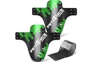 FETESNICE Parafanghi per Mountain Bike, Set di 2 Pezzi, Parafanghi per Bicicletta Compatibili Mud Guard Plus 20" - 29'' MTB Parafango Paraspruzzi Bike Bike MTB Fascette