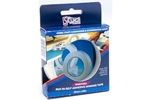 UK INDUSTRIAL TAPES Stix2 Acid Free Hinging Tape - 25mm x 20m (pH 7, 70gsm)
