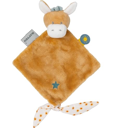 Nattou Mini-Doudou en Polyester, Lion, pour Nouveau-nés et prématurés, Env. 19 cm, Flo, Oli & Ernest, Ernest Brun Nattou Mini-Doudou en Polyester, Lion, pour Nouveau-nés et prématurés, Env. 19 cm, Flo, Oli & Ernest, Ernest Brun