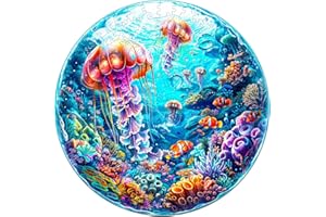 Jigfoxy Puzzle en bois océan adulte puzzle en bois pour adultes et enfants jouet éducatif unique en forme d'animal pour amis de la famille, L-34 x 34 cm, 300 pièces