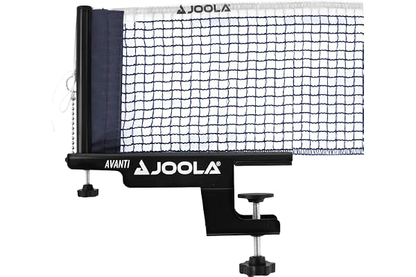 JOOLA 31009 Unisex – Vuxen TT-nätuppsättning Avanti bordtennisnät, svart, 152 cm