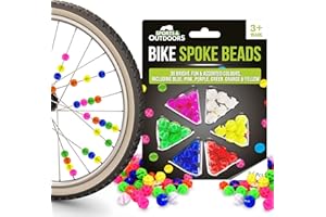 SOL 36pcs Bike Spoke Beads, Multicoloured Bicycle Spokey Dokeys, Bright and Fun Assorted Colours, Easy to Use Plastic Clip Wheel Reflectors for Kids, Girls, and Boys, Perfect for Bike Accessories