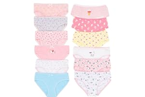 Channo Niña Braguitas de algodón con Estampados y Dibujos Originales. Cómodas y Suaves