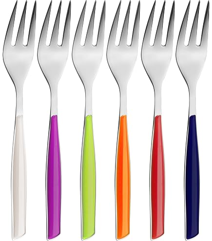 Bugatti Oxbam N3232 Set Di 6 Coltelli Da Spalmare In Acciaio Inox 18/10 – Collezione Oxford, Manico Resina Color Avorio, Eleganza Senza Tempo