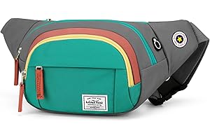 Wind Took Riñonera Mujer Bolso Cintura Mujer Riñoneras Moda Impermeable Ajustable Grande para al Aire Libre Deportiva Viaje